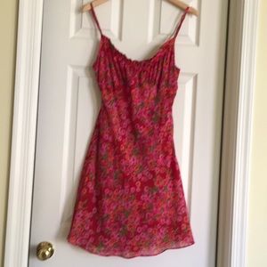 Betsey Johnson Red Floral Sleeveless Dress